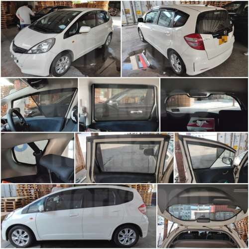 Jazz Fit全車磁石濾光窗網太陽擋