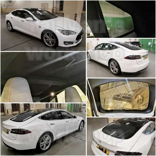 Tesla ModelS 濾光窗網太陽擋