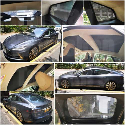 Tesla ModelS 濾光窗網太陽擋