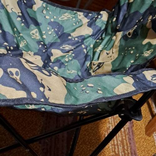 絕版星猿露營折合椅迷彩