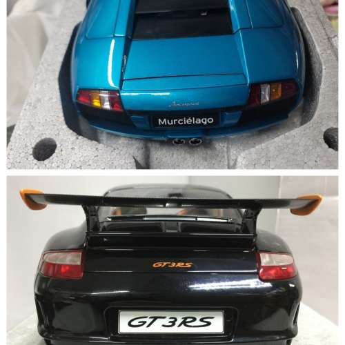 Autoart 1/12 Lamborghini Murcielago 40th Anniversary / PORSCHE 911 GT3 RS