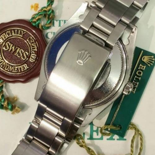 真品FULL SET ROLEX-15010 OYSTER PERPETUAL DATE全鋼全自動日曆80年代尾期錶極爽靚...