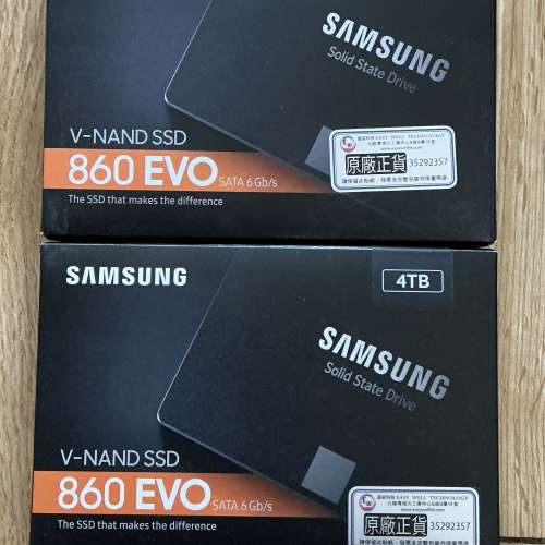 Samsung 860 EVO SATA SSD 4TB x2
