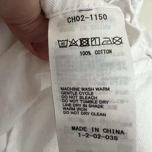 Chum CH02-1150 牛津紡男款長袖裇衫 白衫 L Size