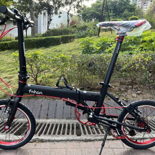 風行 FNHON KA1609 9速 中空餅 16吋 鋁合金 折叠車 送水架前後蛙燈叮叮