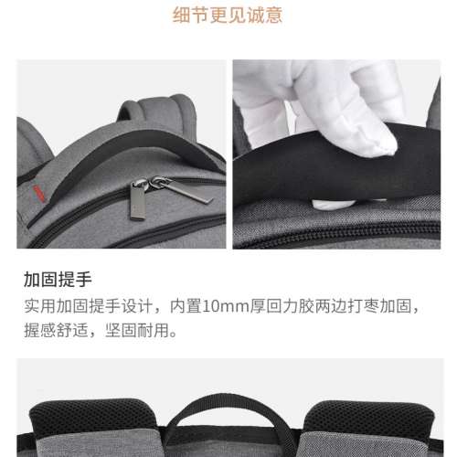 20吋 商務電腦雙肩包 (深灰色)