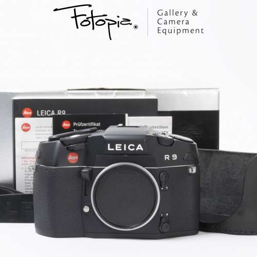 || Leica R9 - Black with full packing & 3rd party camera half case ||