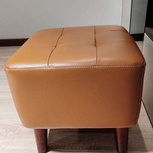 New真皮NAPPA頭層牛皮沙發櫈家用換鞋小櫈椅 buy 2 for $899,Leather NAPPA leather...