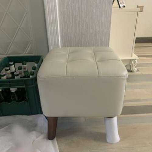 New真皮NAPPA頭層牛皮沙發櫈家用換鞋小櫈椅 buy 2 for $899,Leather NAPPA leather...