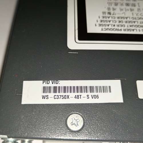 Cisco WS-3750X-48T-S Switch with C3KX-NM-1G Network moudle