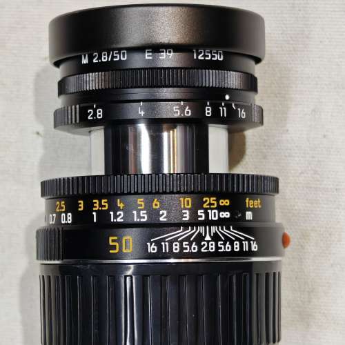 Leica 50/2.8 Elmar-M E39 黑色伸縮鏡  11831 Germany 98%new