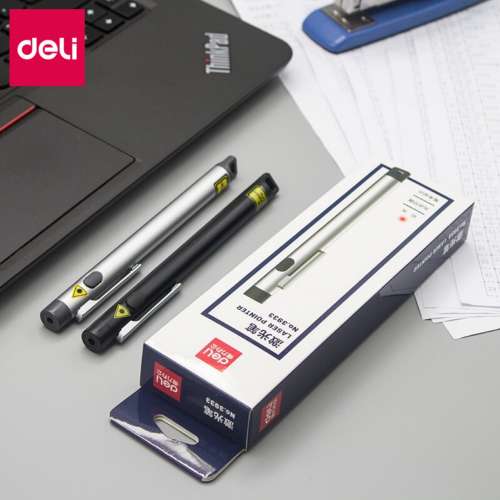 Deli得力 演講雷射紅光(銀/黑)隨機