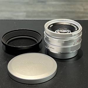 Konica Hexanon 35mm F2 LTM lens with hood and cap