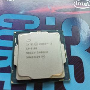Intel I3 9100 CPU 有保養