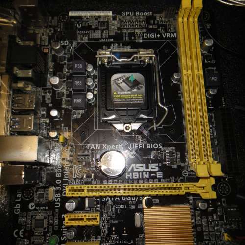 ASUS H81M-E  Micro-ATX主機版  (含windows10Home啟用碼) Socket 1150