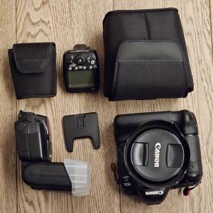 Canon 5D Mark 4 + EF 24-70 F/2.8 ii usm + Battery Grip + Speedlite 600EX ii-RT