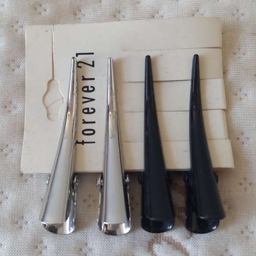 全新黑色/銀色髮夾 頭夾 頭飾 髮飾 瀏海夾 Hair Clips