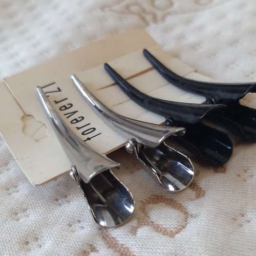 全新黑色/銀色髮夾 頭夾 頭飾 髮飾 瀏海夾 Hair Clips