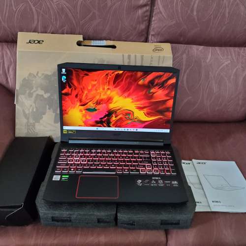 行貨有保Acer Nitro 5 15.6吋 電競電腦 (i5-10300H, 8GB, 512GB SSD + 1TB HDD, GT...