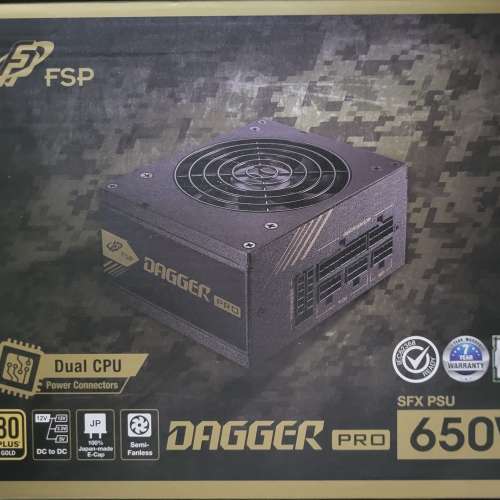 全漢行貨新淨有保 FSP DAGGER PRO 650W SFX 80Plus Gold ITX 金牌火牛