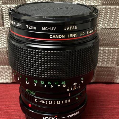 $7000送mount大光圈Canon FD f/1.2 Camera Lenses 85mm Focal