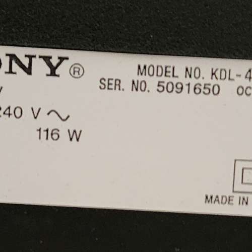 Sony TV 42" 42W800 問題机 屏幕靚