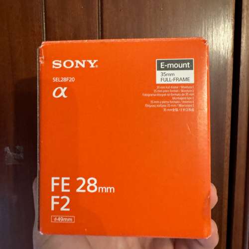 Sony FE 28mm F2 / A1 A7 A9 G GM