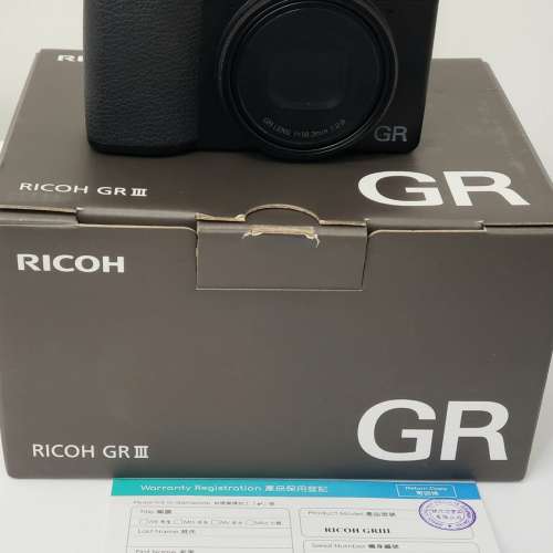 RICOH GR III (GR3 GRIII 數碼相機) - 95% New，香港行貨