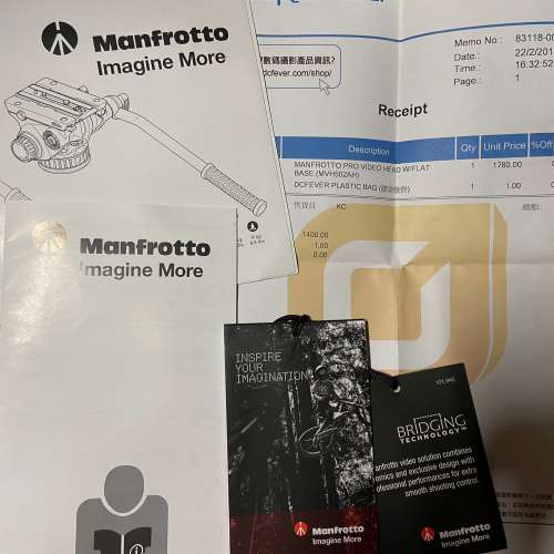 Manfrotto MVH 502AH Fluid Head 雲台