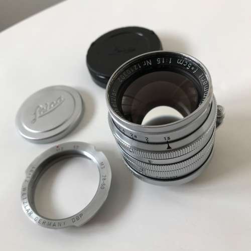 極新淨鏡片靚 Leica Summarit 50mm f1.5 連早期Leica L39-M mount Leica前後cap*加...