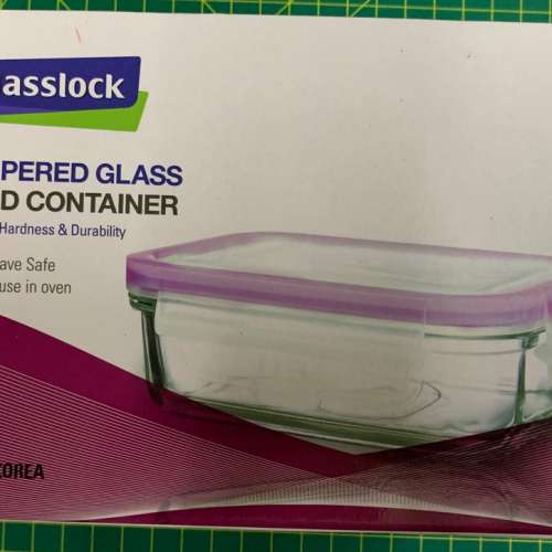 全新 Glasslock保鮮玻璃盒