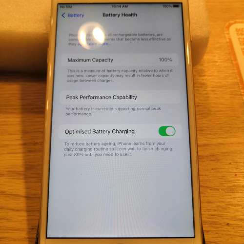 Apple iPhone 6s Plus 32G HK Version 港版行貨 Battery Capacity 100% 電池容量 1...