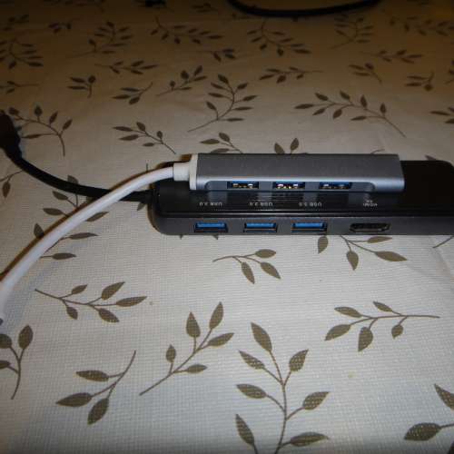 AIRSKY 5 in 1 Type-C to USB 3.0 HDMIHDMI RJ45 5合1 USB Hub 集線器 HC-13M+USB3....