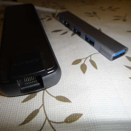 AIRSKY 5 in 1 Type-C to USB 3.0 HDMIHDMI RJ45 5合1 USB Hub 集線器 HC-13M+USB3....