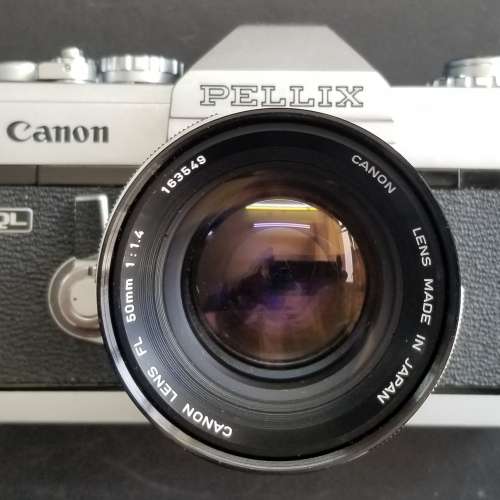 佳能CANON PELLIX 半透明反光鏡單鏡反光機械機FL 50MM F1.4 Lens 大光圈標準鏡頭