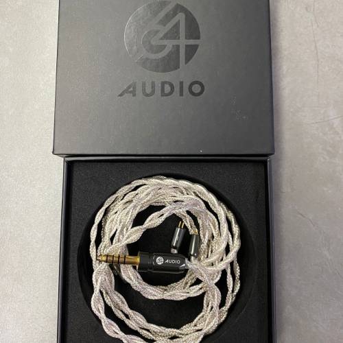 64 audio shielded silver cable 4.4mm 旗艦耳機線