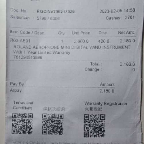 Roland 電吹管 AE-01