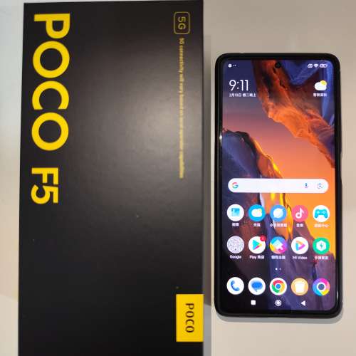 小米紅米Xiaomi Poco F5 Redmi Note 12 Turbo 12+256G ROM Black