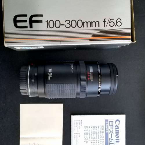CANON EF 100-300mm F5.6 AUTO FOCUS ZOOM LENS 佳能EF100-300MM F5.6自動對焦變焦鏡