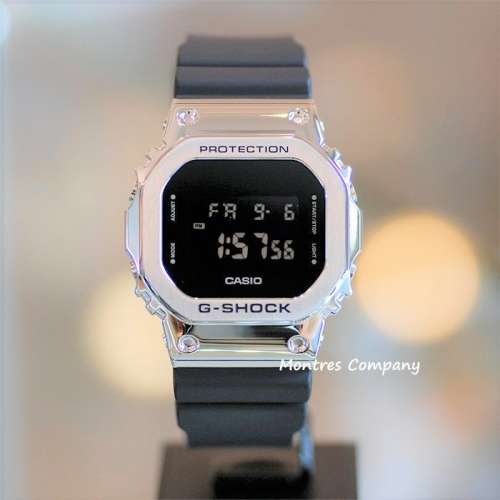 Montres Company香港註冊公司(26年老店)G-Shock 200 米防水 黑銀色 GM-5600-1 CASIO...