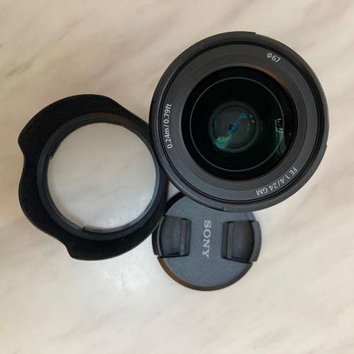 Sony 24 1.4 SEL24F14GM FE 24mm F1.4 E mount 連相機袋 帶 蓋 說明書 膠袋 (已放...