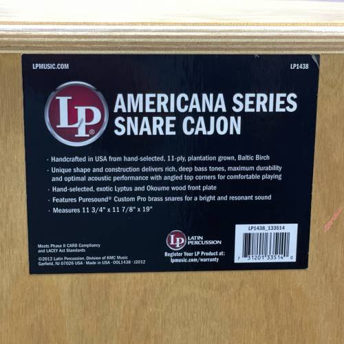 Genuine Latin Percussion LP Americana Series Snare Cajon - LP1438
