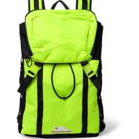100% Real 100% New Off-White Yellow Equipment Neon Nylon Backpack