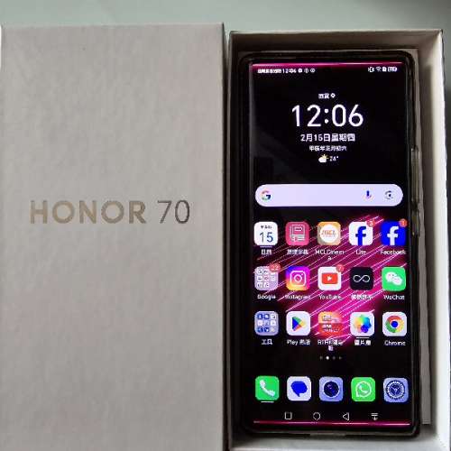 99% 榮耀 HONOR 70 5G 8GB+256GB  SILVER 行貨 已過保 HK1400