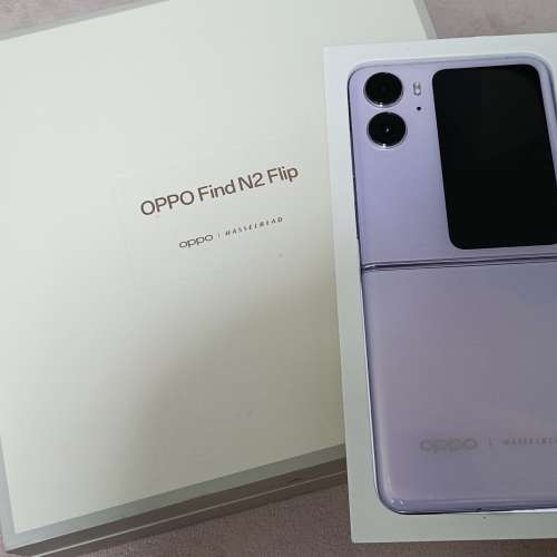 99新oppo Find N2 Flip 6.8寸 接屏 香港行貨 雙5g 雙卡 8+4+256 保養到5月，見圖所...