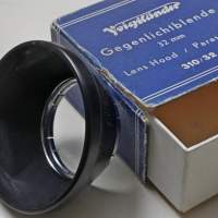 Voigtlander古董遮光罩310/32合口徑30.5mm的鏡頭(方型、銅造、黑色)