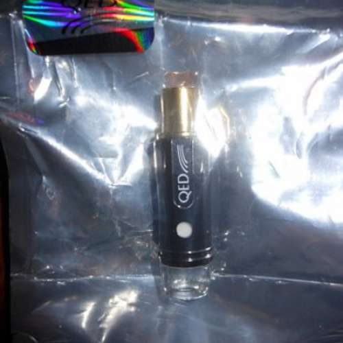 全新英國QED Antenna Ref.75Ω同軸純銅 "鍍金" 防磁天線插頭1080P for HDTV LCD,Led...