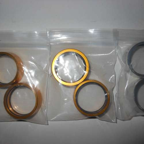 全新鋁合金製,鵝頸,頭管碗組護環,增高墊環,把立護環一對(金色/銀色)公路車,越野車, ...