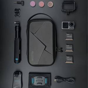 TELESIN Waterproof Adjustable Carrying Case GoPro Insta360 DJI Action  便攜手...