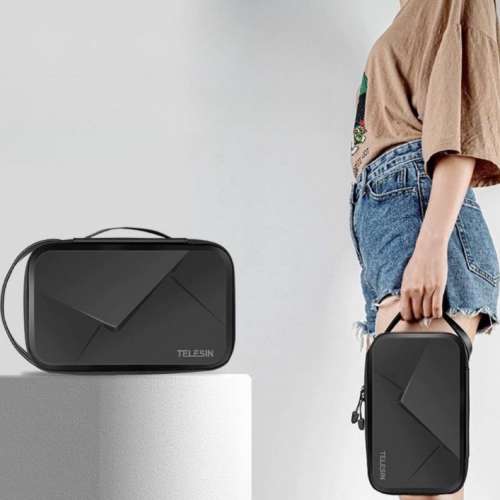 TELESIN Waterproof Adjustable Carrying Case GoPro Insta360 DJI Action  便攜手...